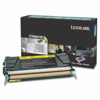 Lexmark Yellow Return Program Toner Cartridge C746A1YG