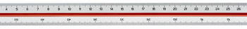 Linex 31 Triangular Scale 30cm 6 Scales PS Matt White 100413044