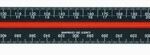 Linex 382 Triangular Scale Aluminium 30cm 11 Scales Black 100411026