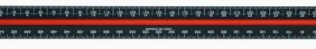 Linex 382 Triangular Scale Aluminium 30cm 11 Scales Black 100411026