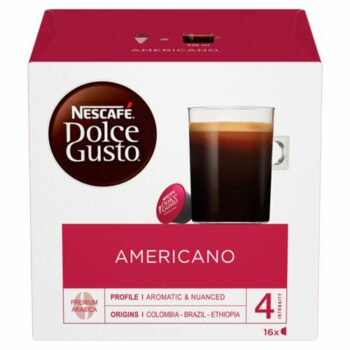 Nescafe Dolce Gusto Americano Coffee 16 Capsules - Pack 3
