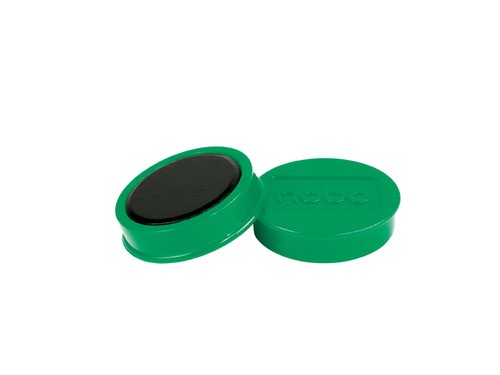 Nobo Whiteboard Magnets 38mm Green Pack 10 1915317