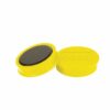 Nobo Whiteboard Magnets 38mm Yellow Pack 10 1915316
