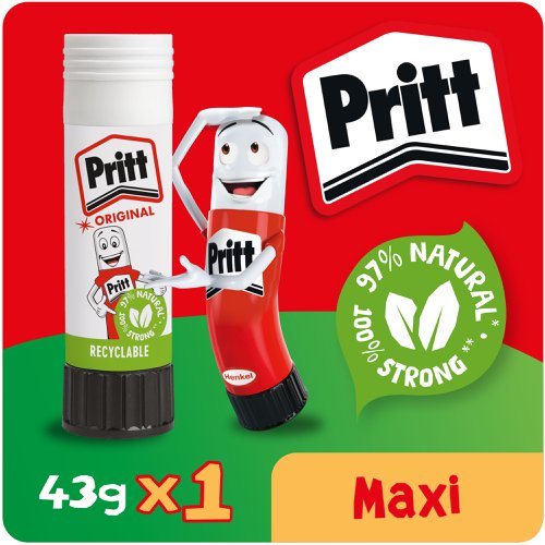 Pritt Original Maxi Glue Sticks Value Pack 43g - Pack 12 1456075