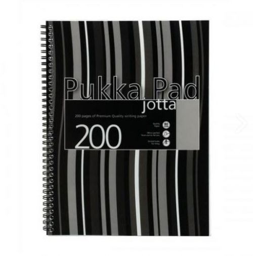 Pukka Pad Jotta A4 Wirebound Notebooks Black Stripe - Pack 3 JP018