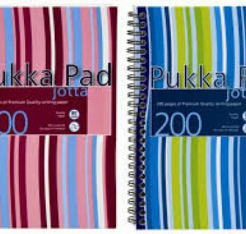 Pukka Pad Jotta A5 Wirebound Notebooks Assorted Stripe - Pack 3 JP021