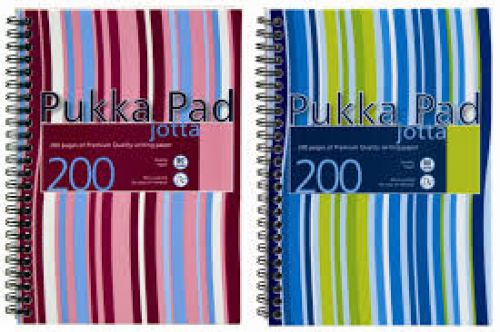 Pukka Pad Jotta A5 Wirebound Notebooks Assorted Stripe - Pack 3 JP021