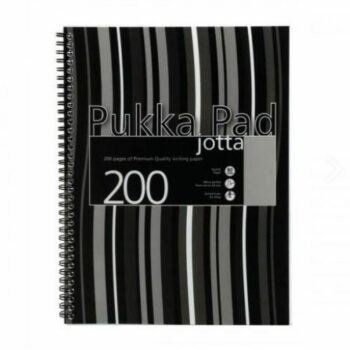 Pukka Pad Jotta A5 Wirebound Notebooks Black Stripe - Pack 3 JP021
