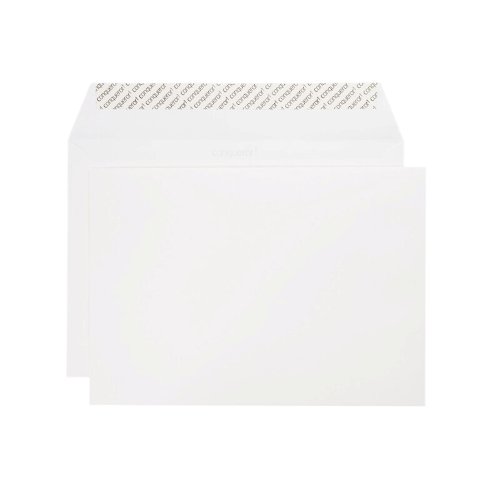 Conqueror Wove Wallet C4 Brilliant White Envelopes Superseal 120gsm Box 250 - Fusion Office UK
