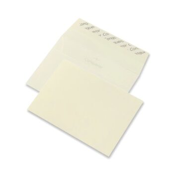 Conqueror Wove Wallet C6 Cream Envelopes Superseal 120gsm Box 500 - Fusion Office UK