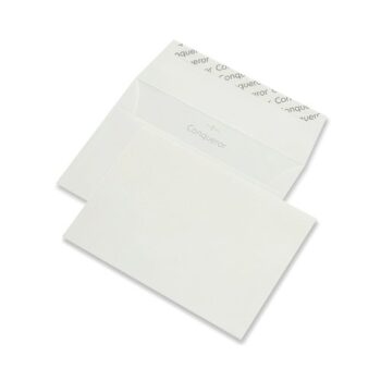 Conqueror Wove Wallet C6 High White Envelopes Superseal 120gsm Box 500 - Fusion Office UK