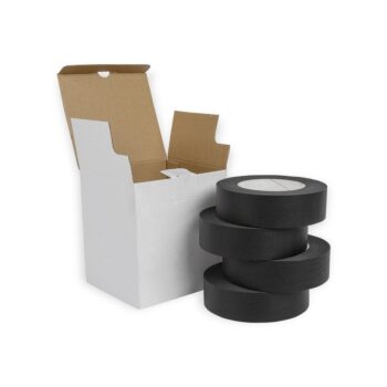 Book Binding Hot Melt Tapes Black Embossed 38mmx50m High Tack Pack 4 Rolls