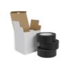Book Binding Hot Melt Tapes Black Embossed 50mmx50m High Tack Pack 3 Rolls