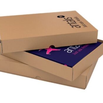 Brown A5 Stationery Box & Lid 215x156x57mm Pack of 100
