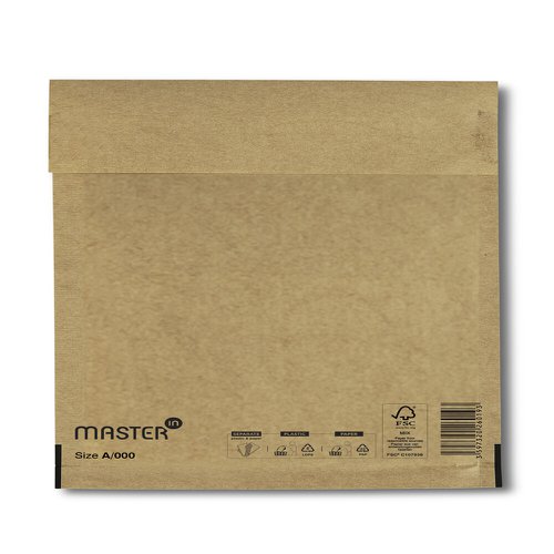 Bubble Mailer A/000 Gold Int 110x160mm Box 200