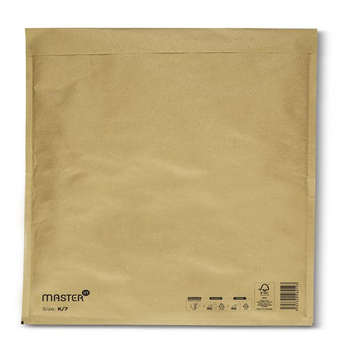 Bubble Mailer J/6 Gold Int 300x440mm Box 50
