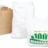Carrier Bags White 15x18x3 375x450x75mm 30 Microns Box 500