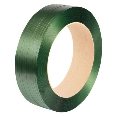 Embossed Polyester Strapping Band Green 12x0.7mm 2000m 406mm Core Reel (Res:350kg)