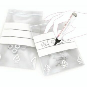 Grip Seal Bags Write On Panel GA128 5x705 125x190mm Lightweight 40 Microns Box 1000