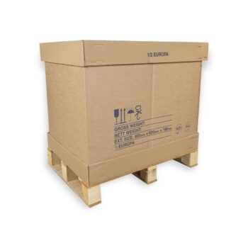 Half Europa Pallet Box 1/2 Comes With Integral Heat Treated Pallet 770x570x660mm Each