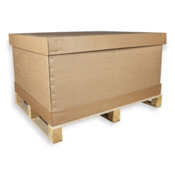 Half Palletised Container Pallet Box 1/2 With Integral Heat Treated Pallet 1070x870x550mm Each
