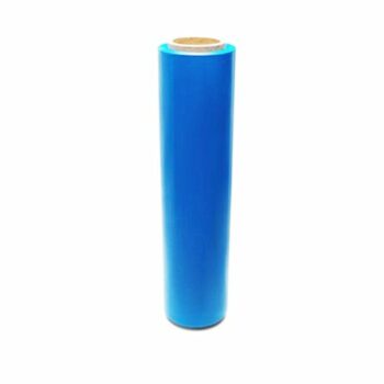 Hand Stretchfilm Blown Blue Wrap 500mmx250m Medium Duty Standard Core Box 6 Rolls