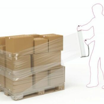 Hand Stretchfilm Cast Clear Wrap 400mmx300m 22mic Extended Core Box 6 Rolls Fusion Office