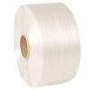 Hot Melt Cord Polyester Strapping Band White 13mmx1100m 78mm Core Reel (Res:370kg)