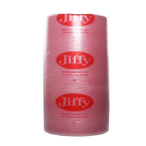 Jiffy Small Bubble Wrap Anti Static 1500mmx100m Pink Roll
