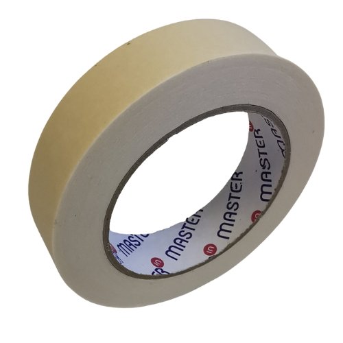 Paper Masking Solvent Tapes Cream 25mmx50m 90mic Box 72 Rolls