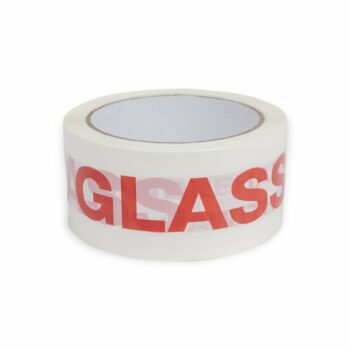 Polyprop Printed GLASS HANDLE WITH CARE Tapes 48mmx66m Box 36 Rolls
