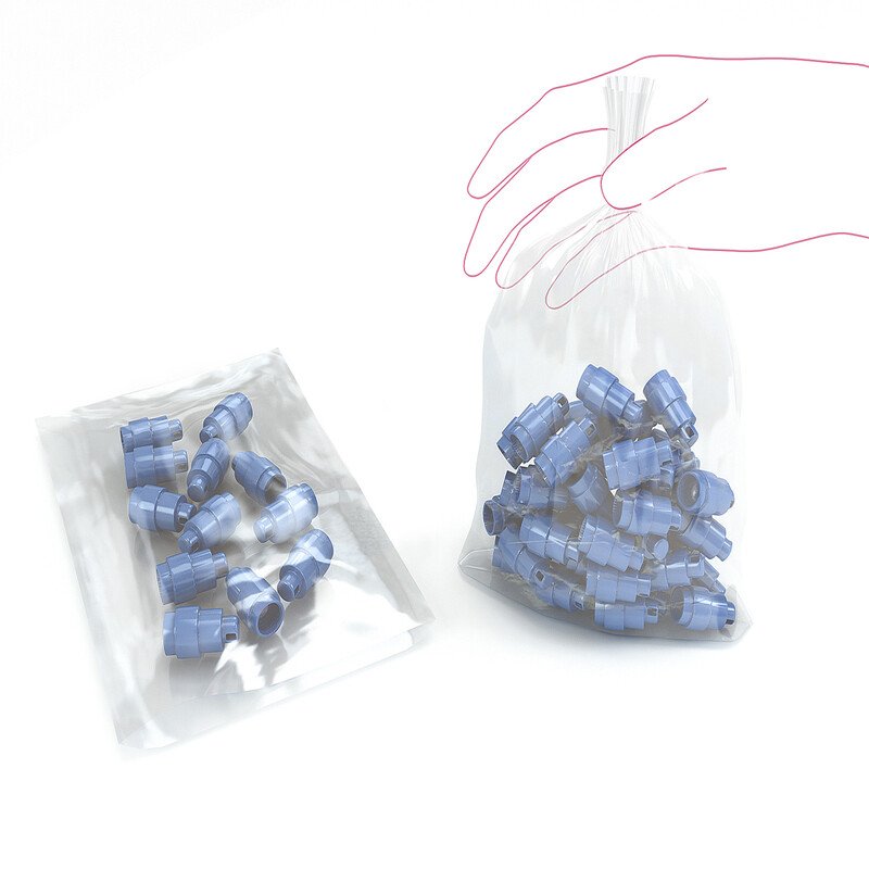 Polythene Clear Flat Bags 12x18 300x450mm Lightweight 30 Microns Box 1000