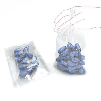 Polythene Clear Flat Bags 12x18 305x460mm Mediumweight 50 Microns Box 500