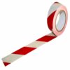 PVC Red & White Hazard Warning Solvent Tapes 50mmx33m Box 24 Rolls