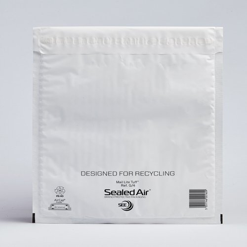 Sealed Air Mail Lite Tuff Bubble Envelopes G/4 White Int 240x330mm Box 50