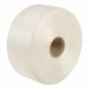 Woven Cord Polyester Strapping Band White 38mmx100m 78mm Core Reel (Res:2000kg)
