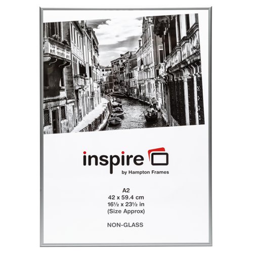 Aluminium Certificate Frame A2 Silver PAAFA2B