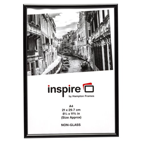 Backloading Certificate Frame A4 Black A4MARBLK-NG