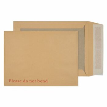 Board Backed Envelopes 241x178mm 9.5x7inch - Pack 125