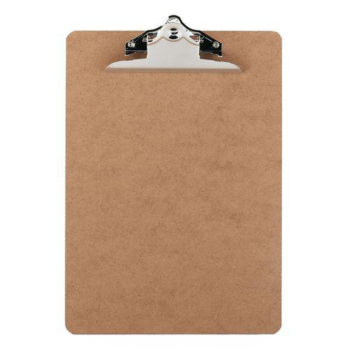 Hardboard Clipboard A4 Portrait Brown