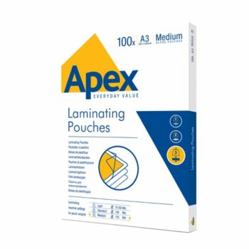 Laminating Pouches A3 Mediumweight 250 Micron Gloss - Pack 100
