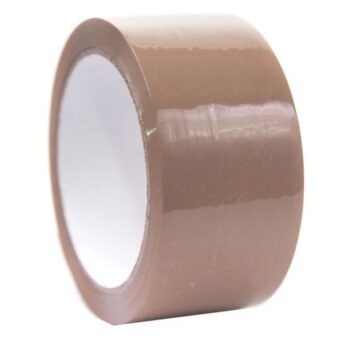 Packaging Tapes Low Noise Acrylic Brown 48mm x 66m - Pack 6