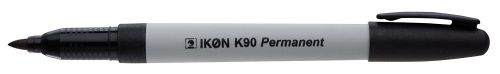 Permanent Fine Markers Black - Pack 10