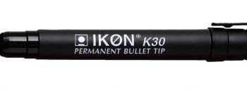 Permanent Markers Black Bullet Tip - Pack 10