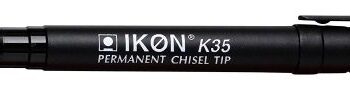 Permanent Markers Black Chisel Tip - Pack 10