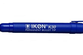 Permanent Markers Blue Bullet Tip - Pack 10