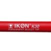 Permanent Markers Red Bullet Tip - Pack 10
