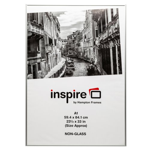 Photo Frame Clip In Aluminium with Clear Perspex Front A1