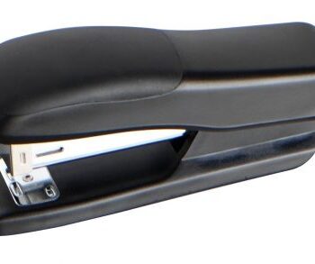 Plastic Stapler Half Strip 20 Sheets Capacity Black