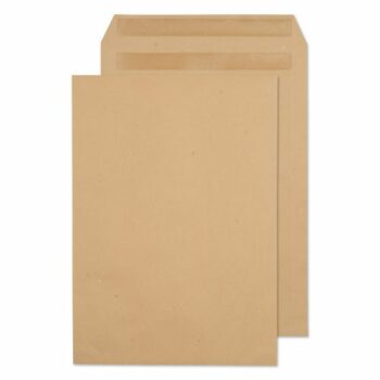 Pocket Envelopes C4 90gsm Manilla Plain Self Seal - Pack 250
